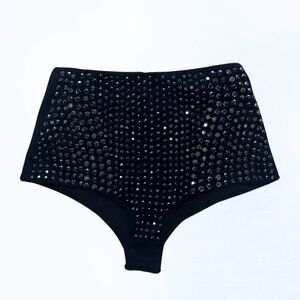 Black Studded Shorts